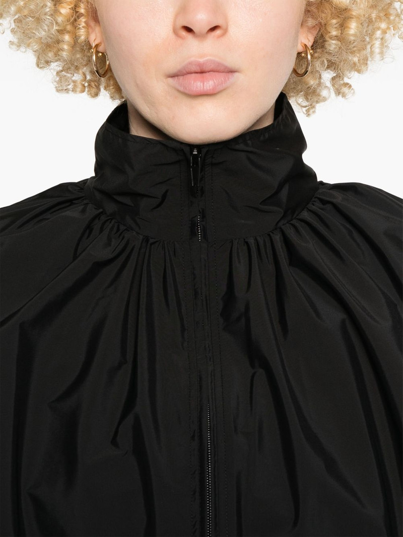 gathered-neck jacket 5