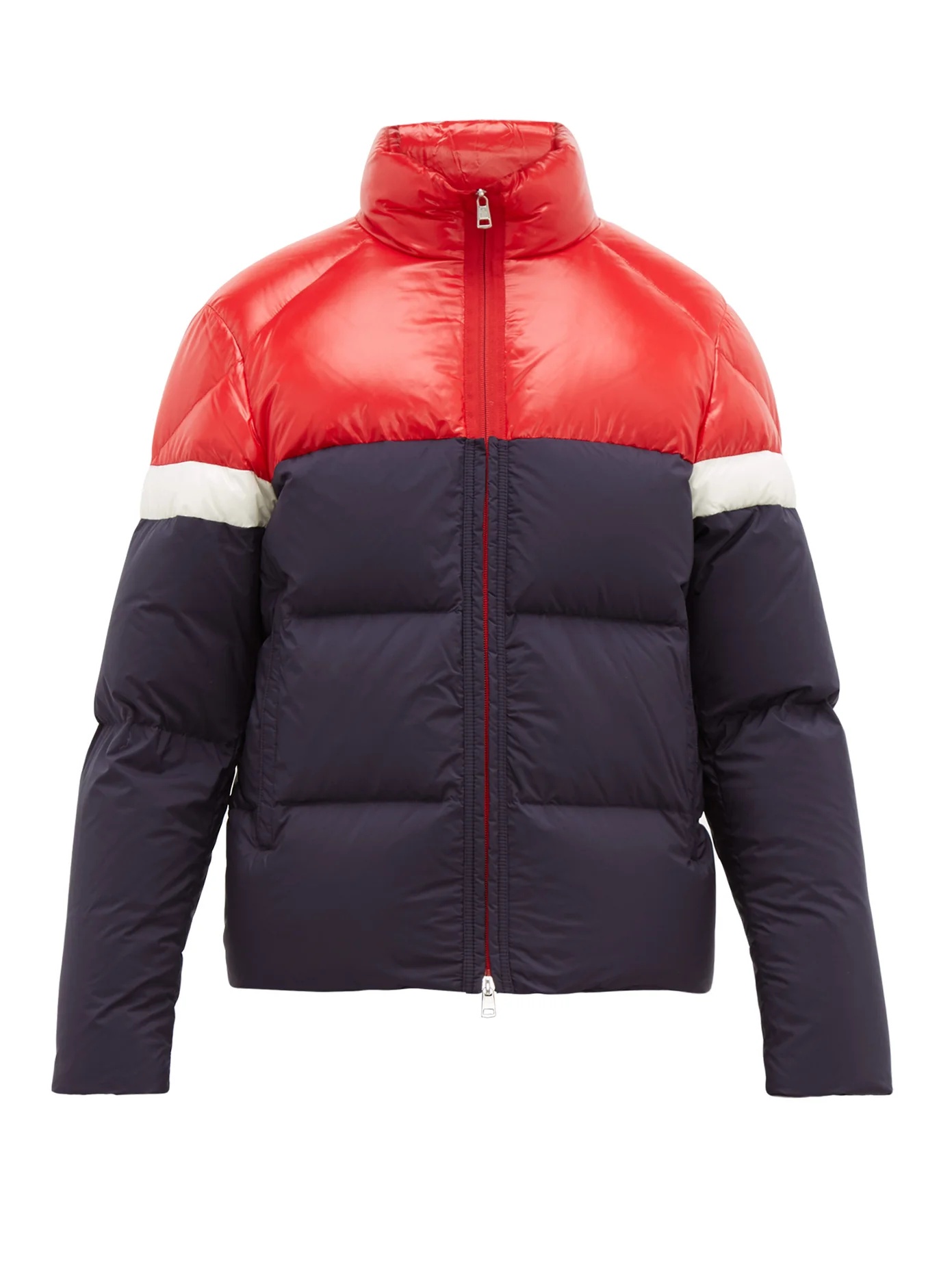 Konic contrast-panel quilted-down coat - 1