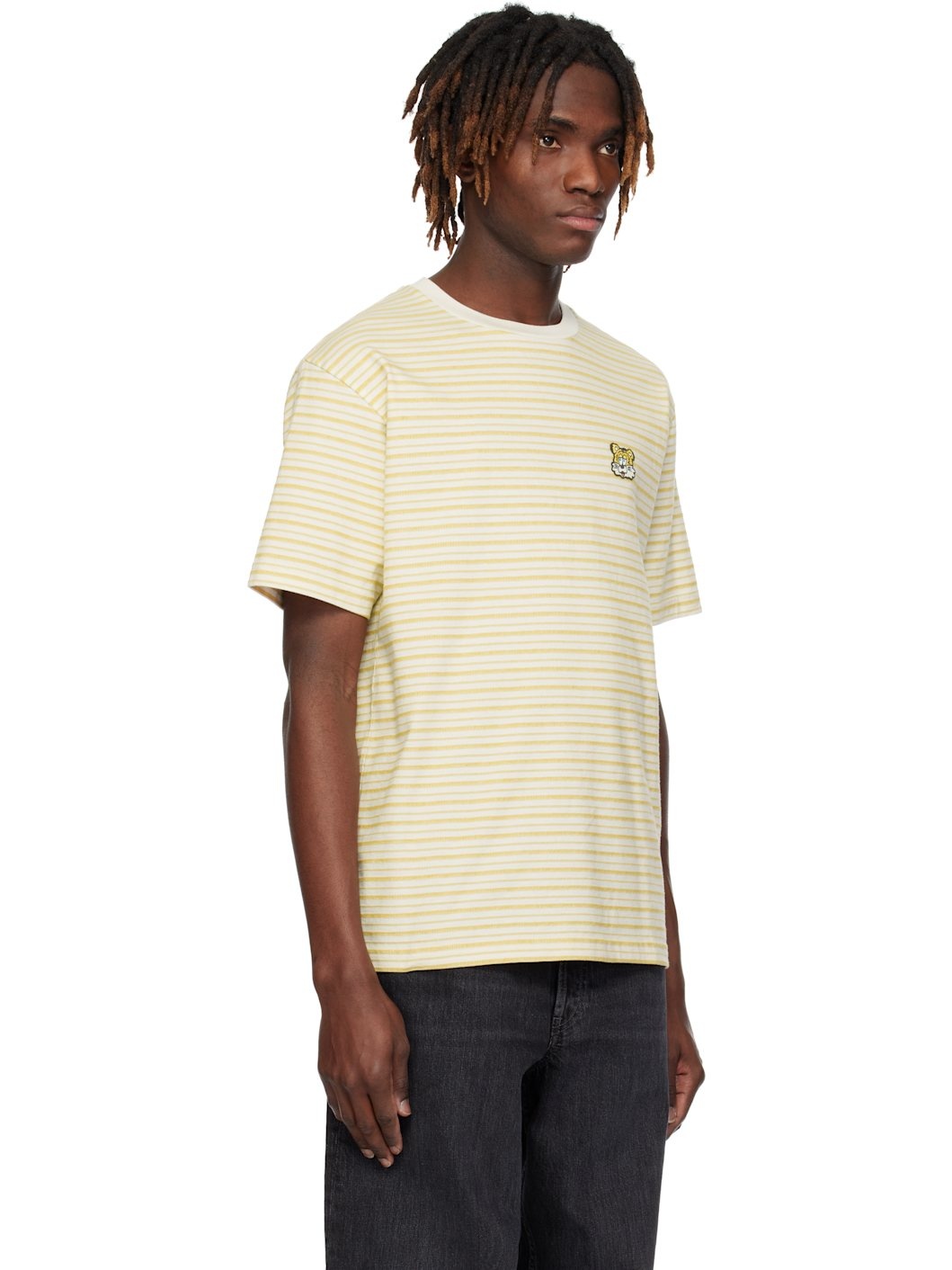 Off-White & Yellow  Paris VERDY Edition Embroidered T-shirt - 2