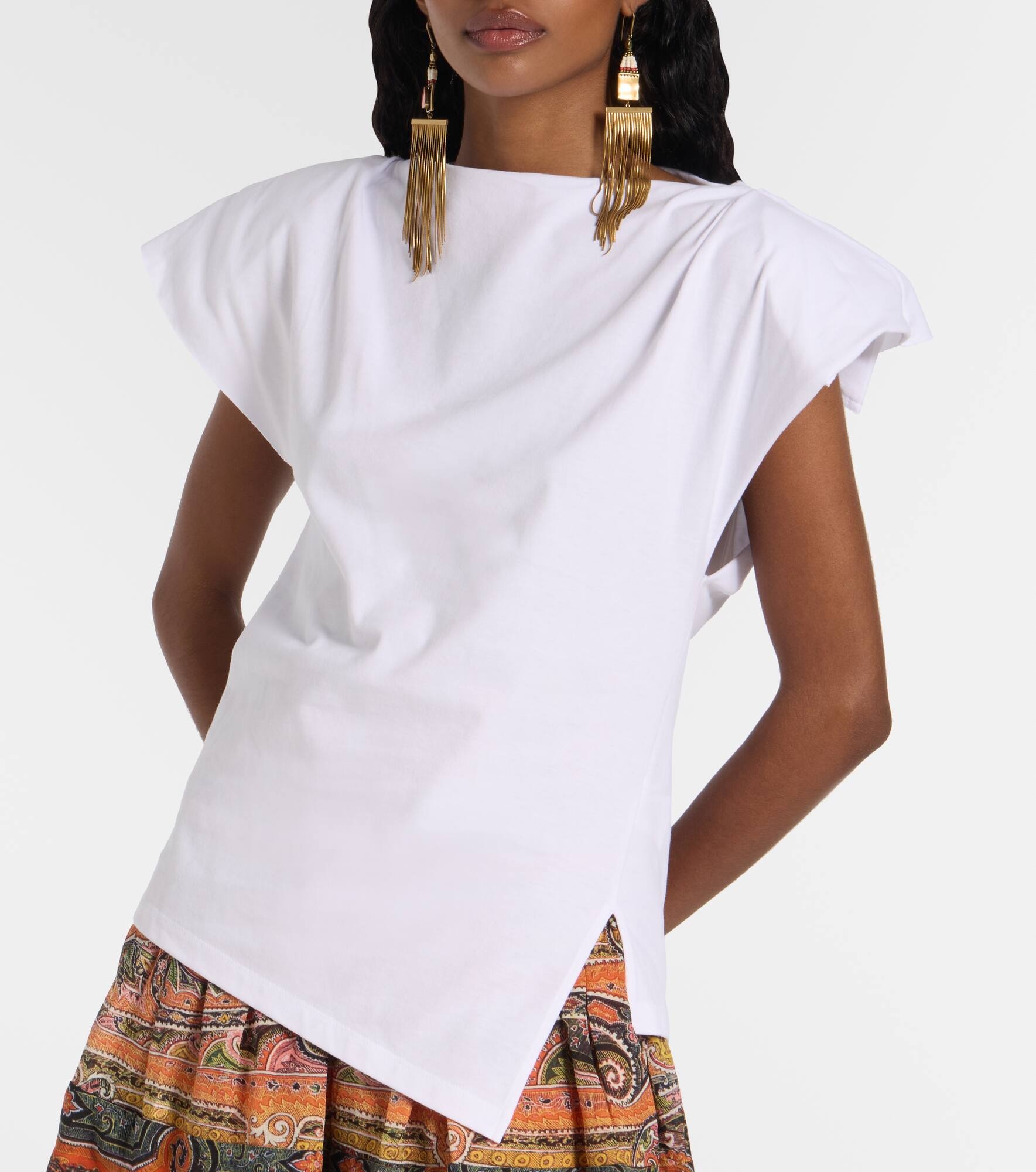 Sebani asymmetric cotton T-shirt - 7