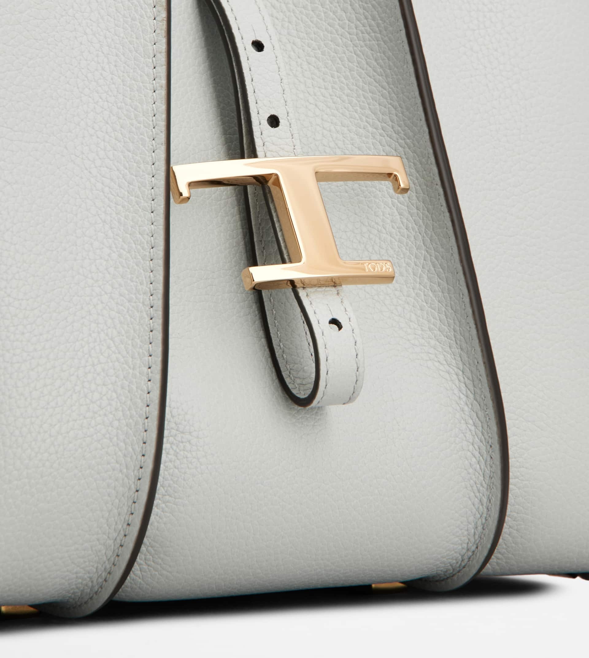 T TIMELESS SHOPPING BAG IN LEATHER MINI - GREY - 5
