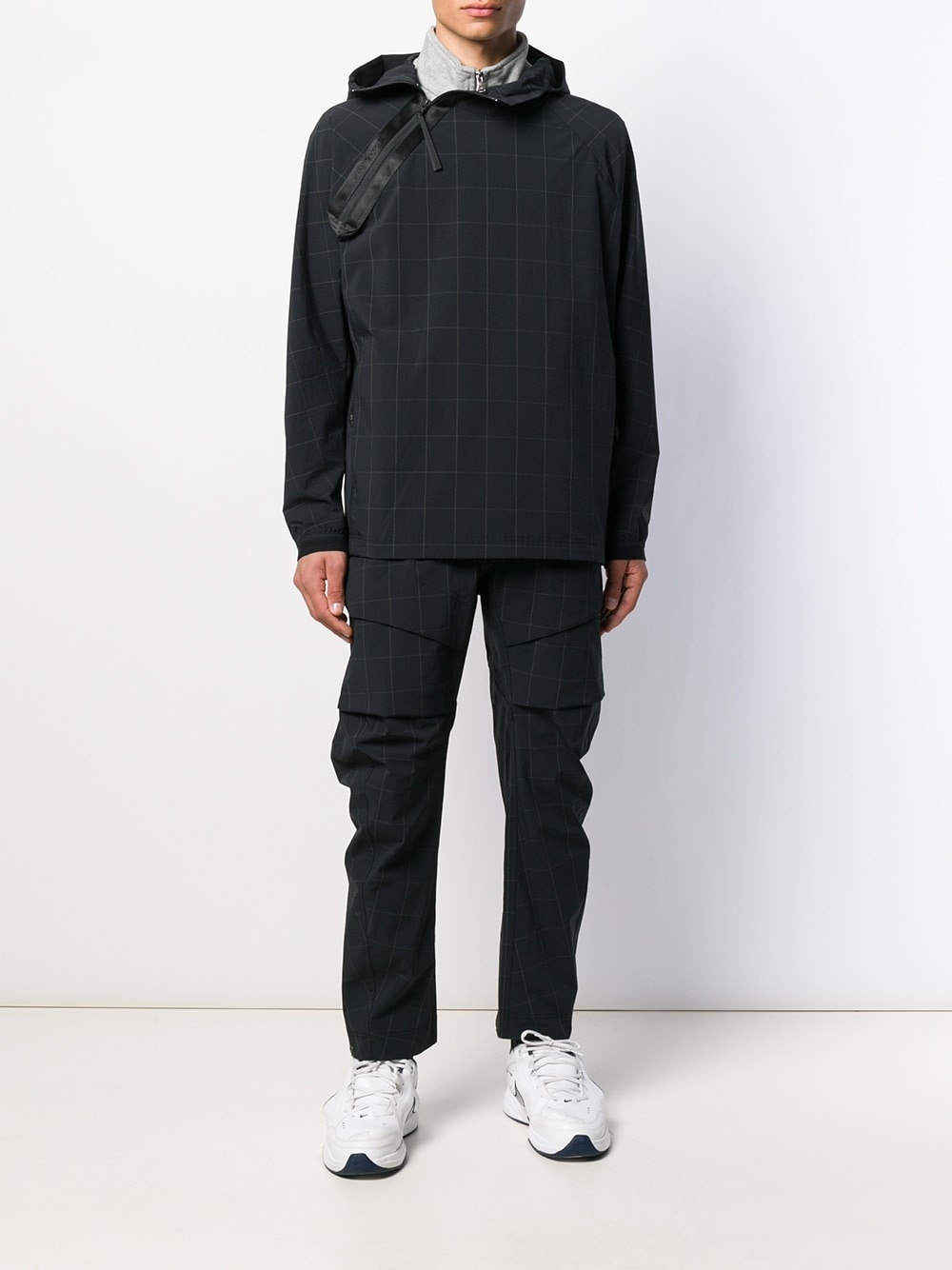 checked pullover jacket - 2