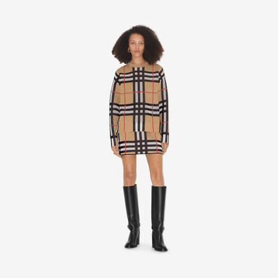 Burberry Check Technical Cotton Sweater outlook