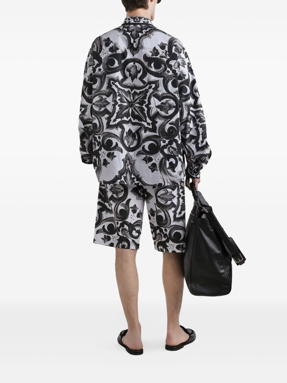 Maiolica-print shorts - 3