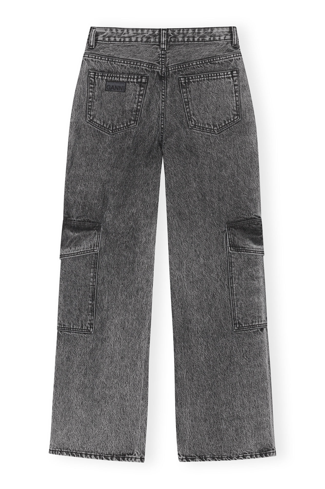 SNOW WASHED DENIM ANGI JEANS - 2