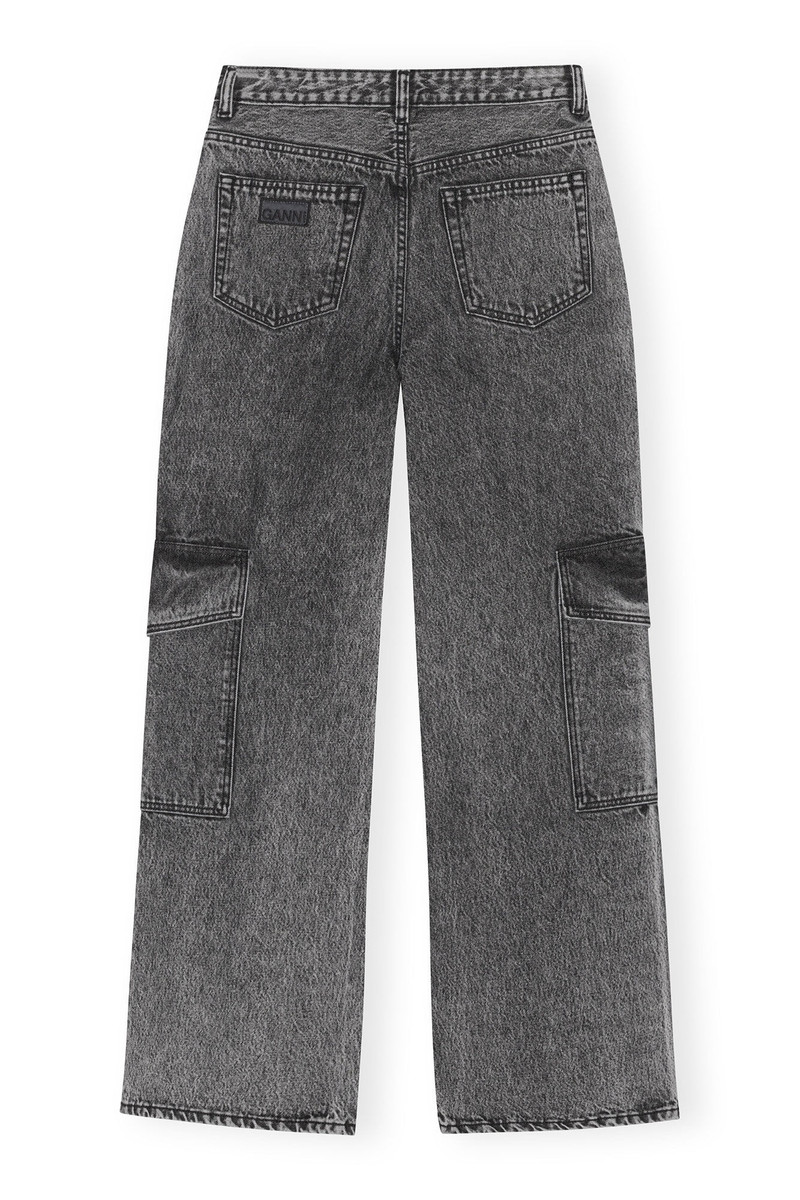 GANNI SNOW WASHED DENIM ANGI JEANS outlook