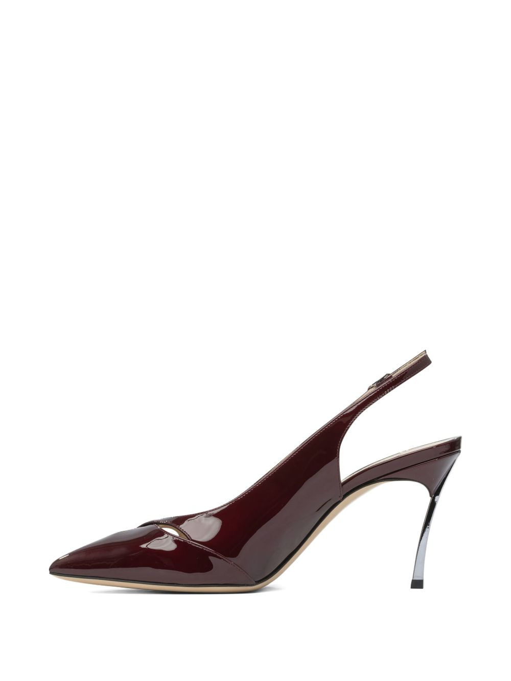 80mm Samurai Blade slingback patent-leather pumps - 5