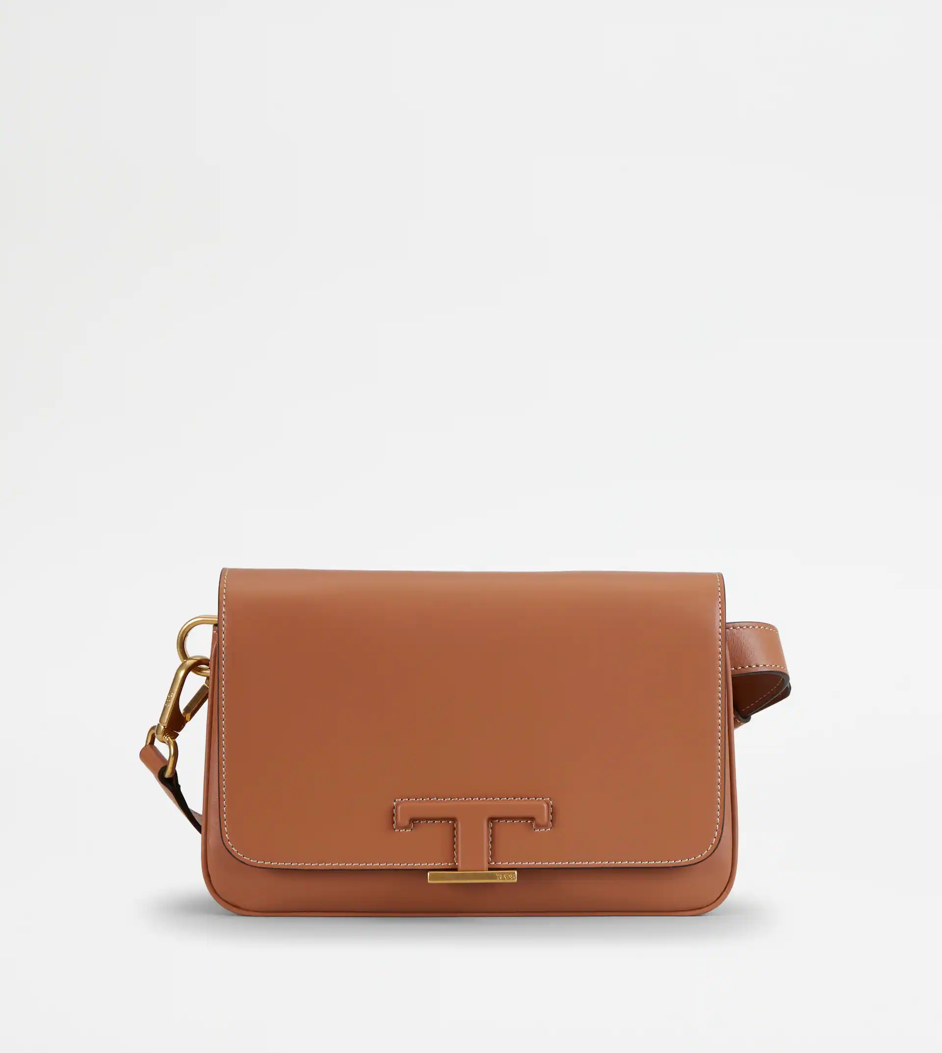 TIMELESS BELT BAG MINI IN LEATHER - BROWN - 1