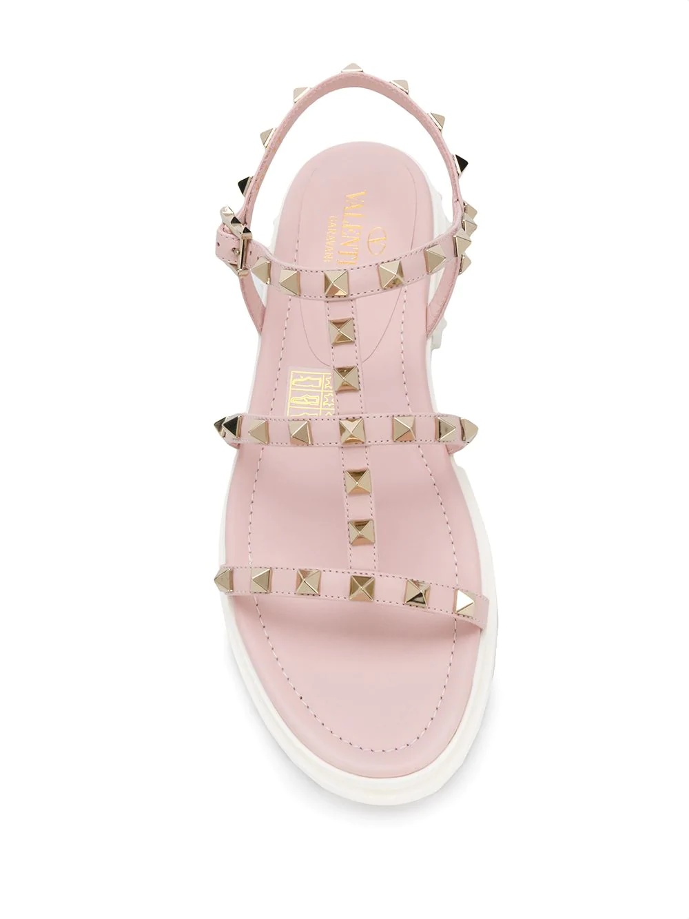 Rockstud platform sandals - 4