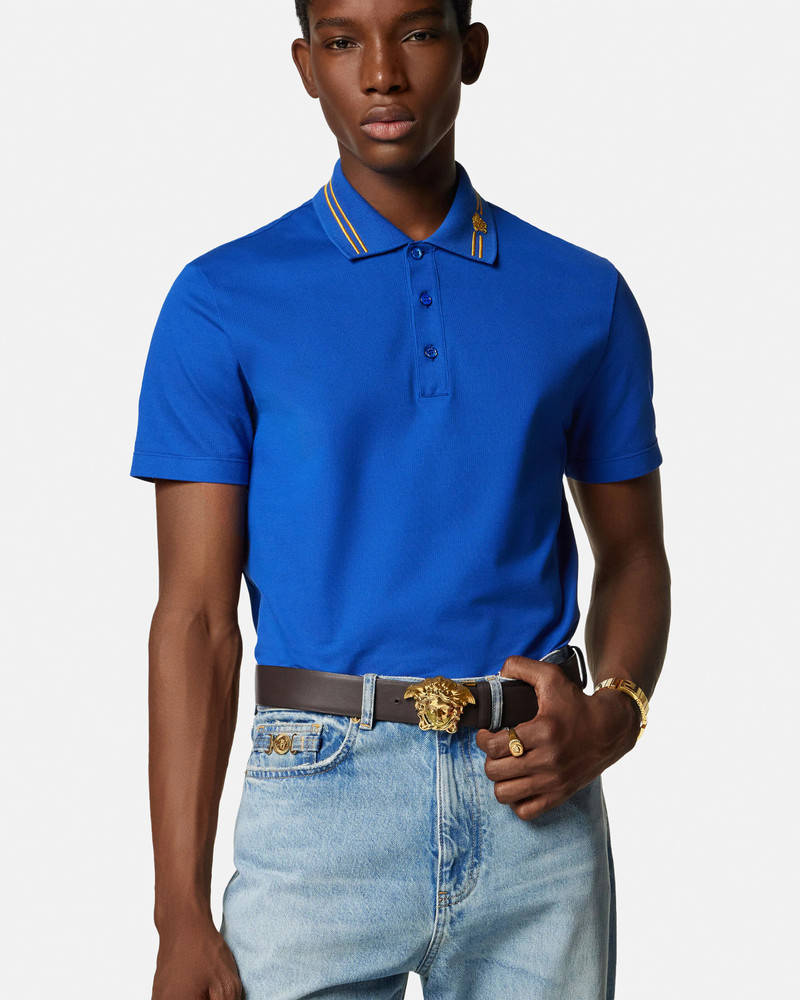 La Medusa Leather Reversible Belt 1.6" 4