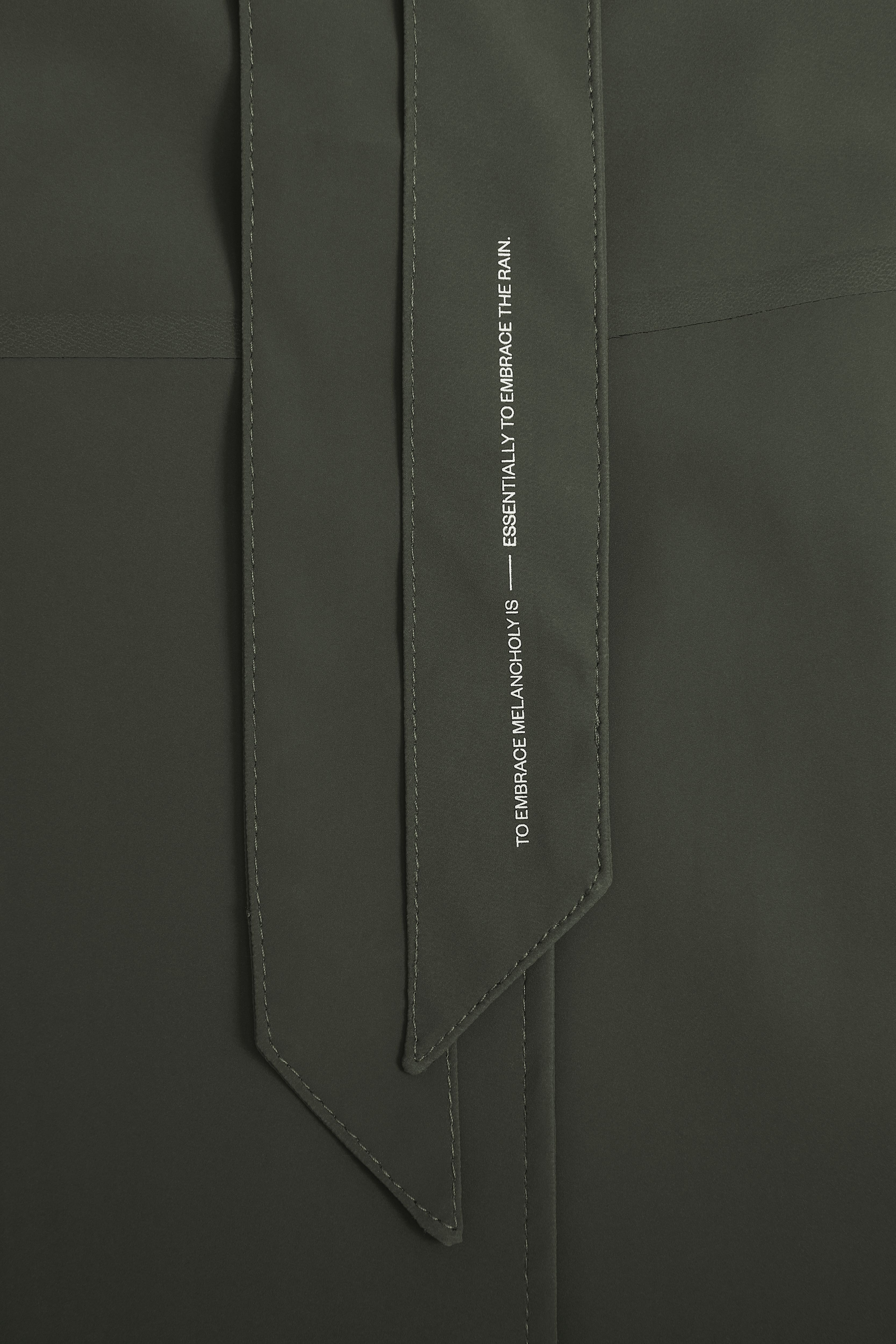 Kista Matte Trench Coat Dark Green - 8