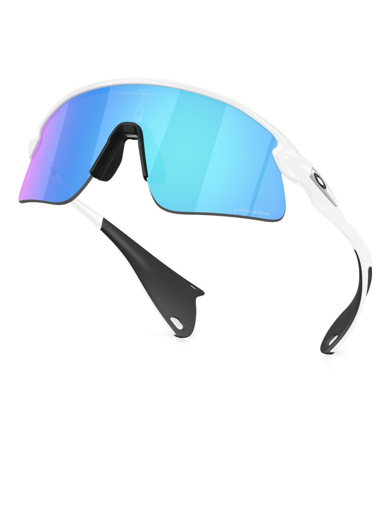 OAKLEY geometric shield-frame sunglasses outlook