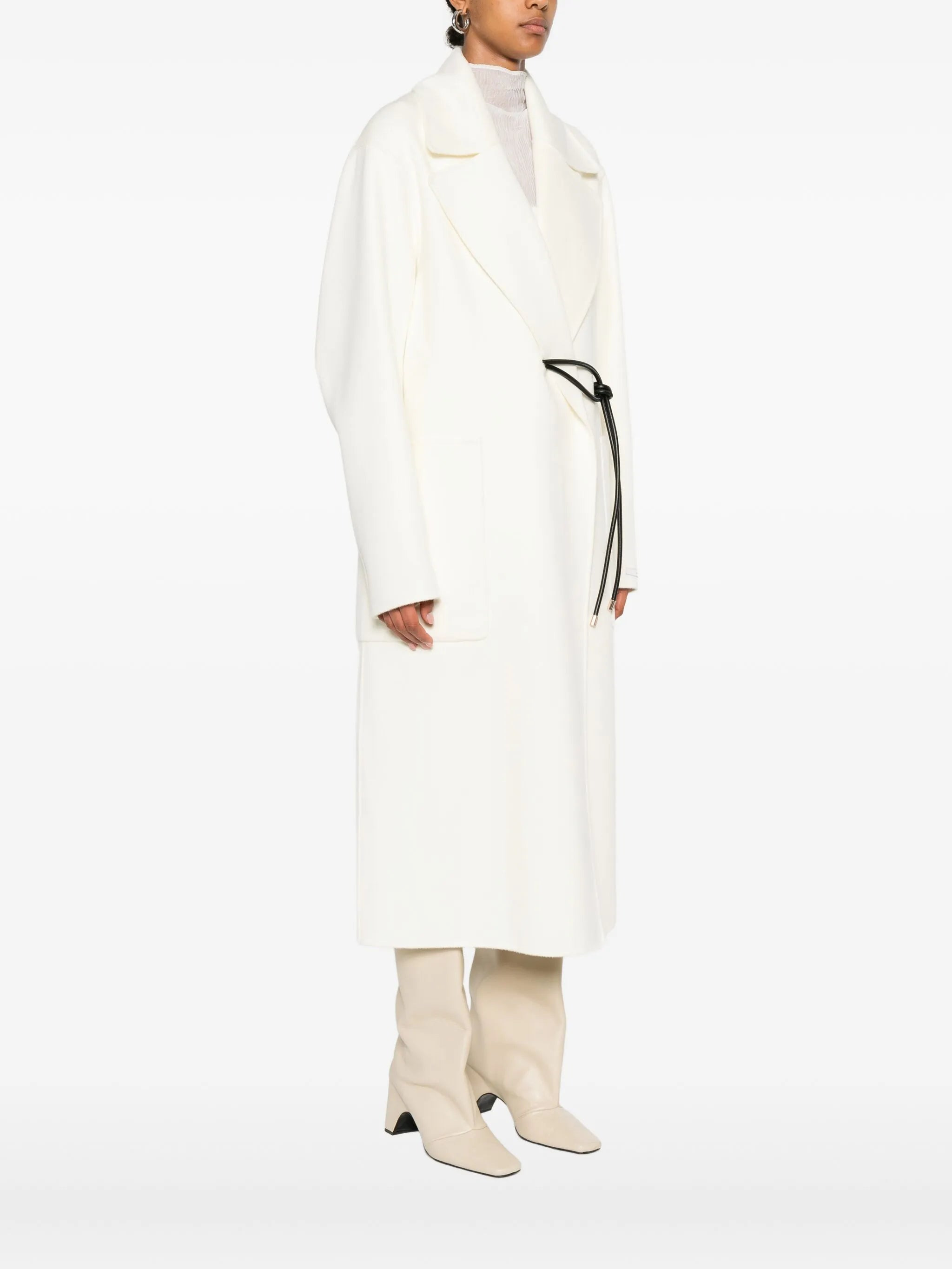 Sportmax Knotted-tie Fastening Coat - 3