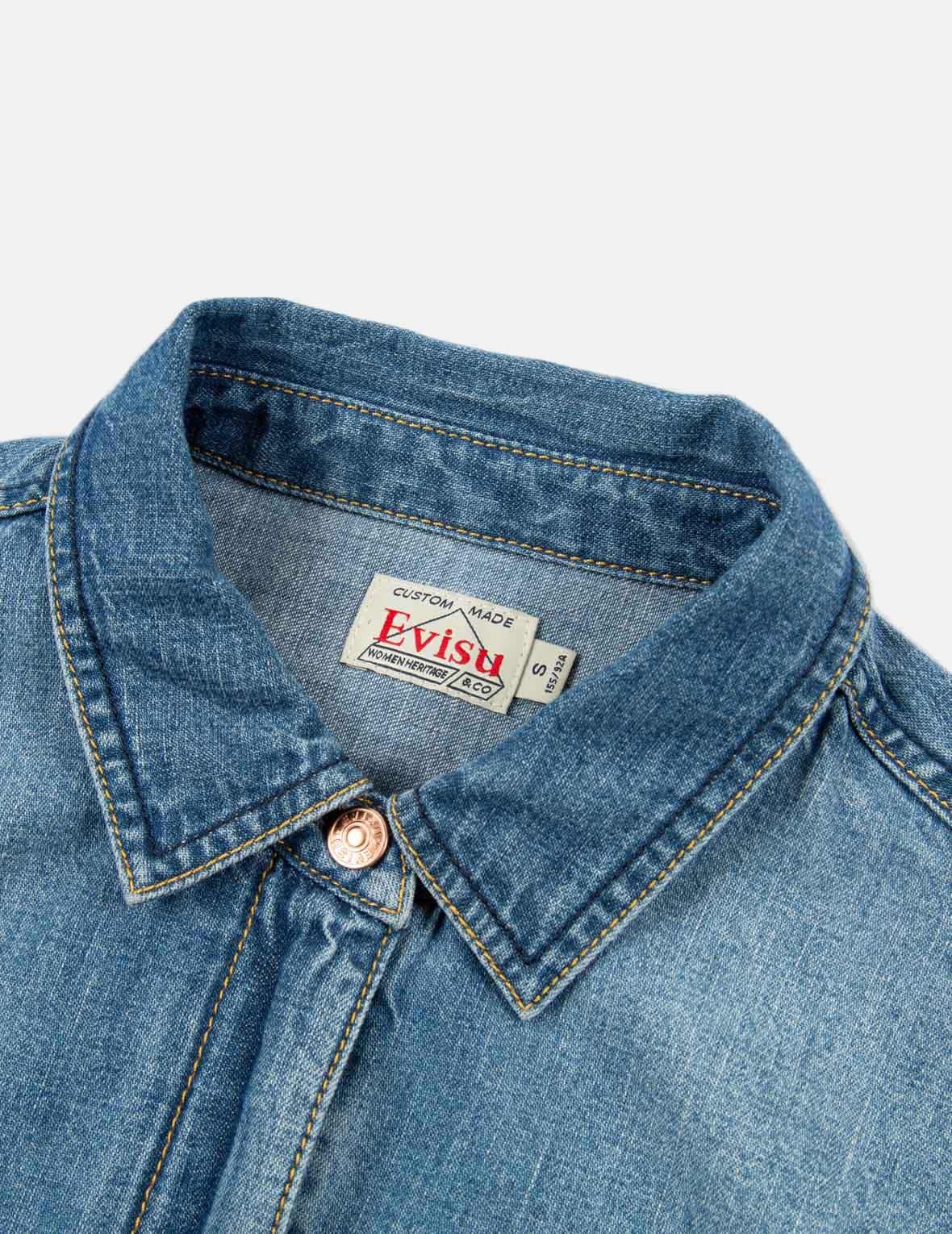 SEAGULL PRINT DENIM JUMPSUIT - 7