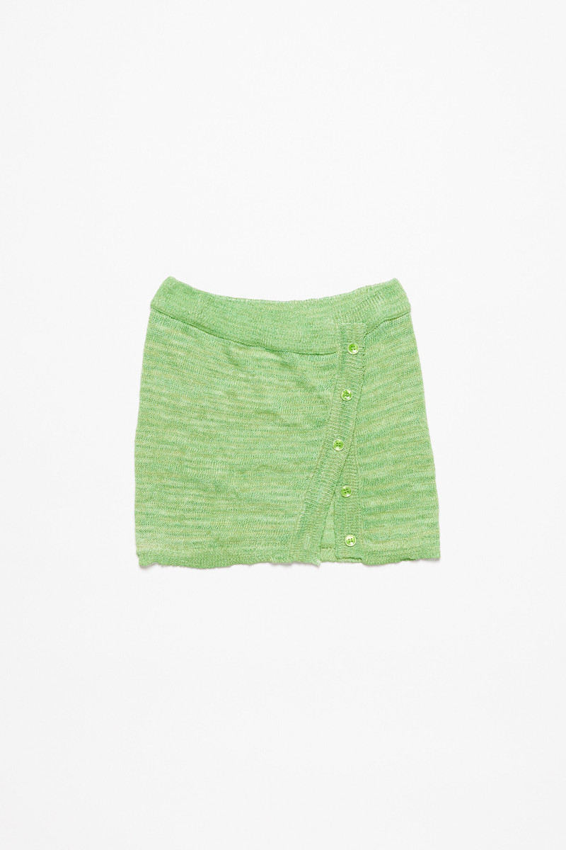 Knit mini skirt - Bright Green 1