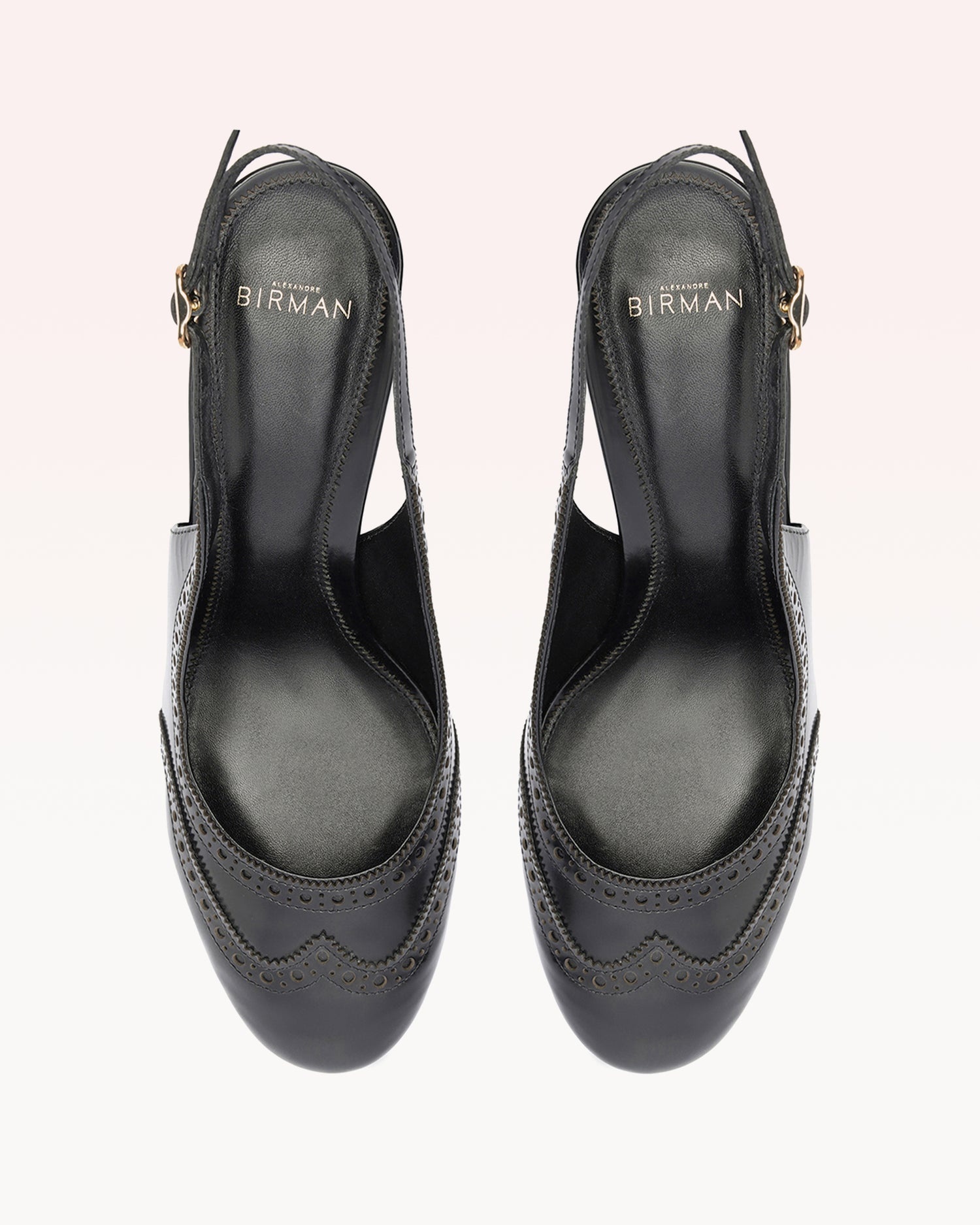 SLINGBACK BROGUE 85 BLACK - 5