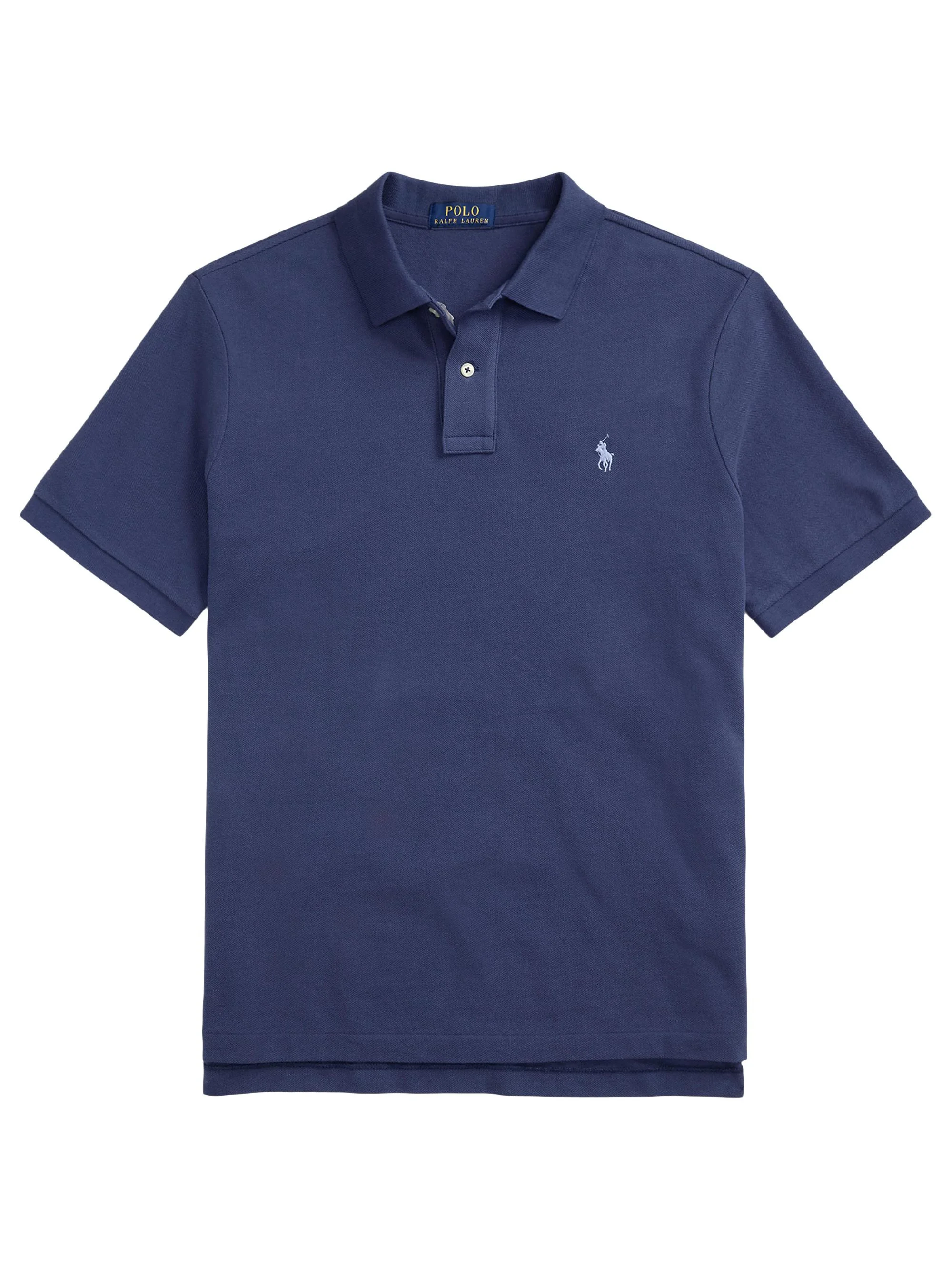 Men's Classic-Fit Mesh Polo Shirt - Light Navy - 1