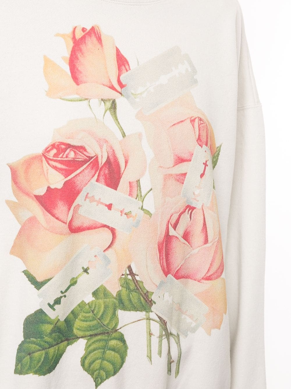 rose-print sweatshirt - 5