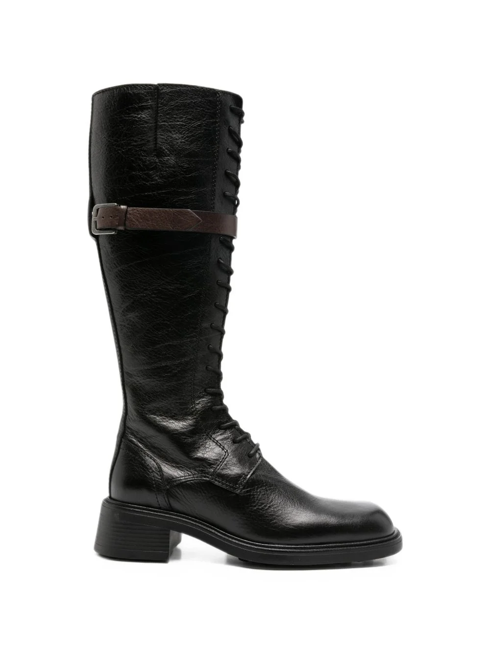 Beatrix lace-up buckle-strap boots - 1