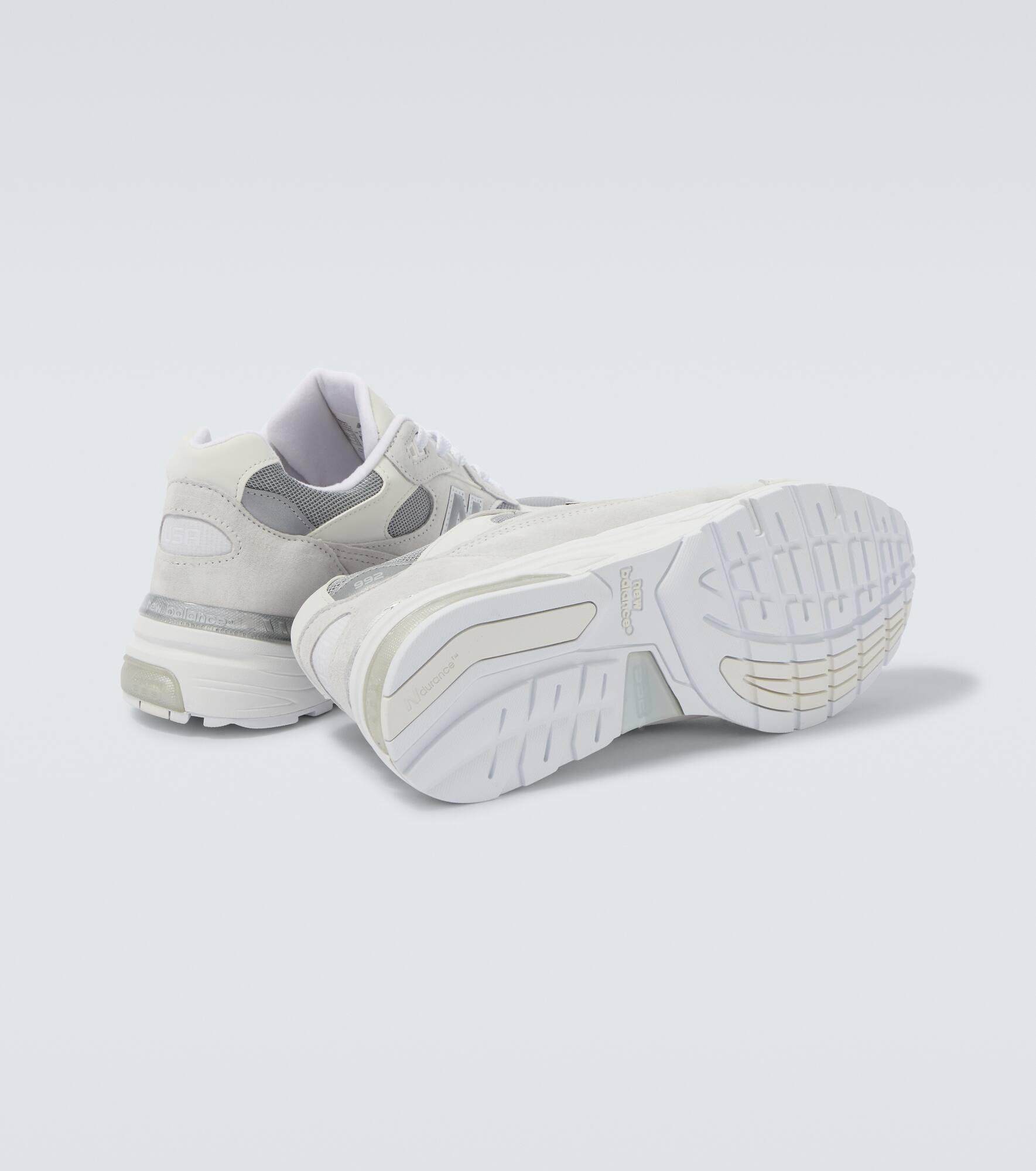 992 suede-trimmed sneakers - 7