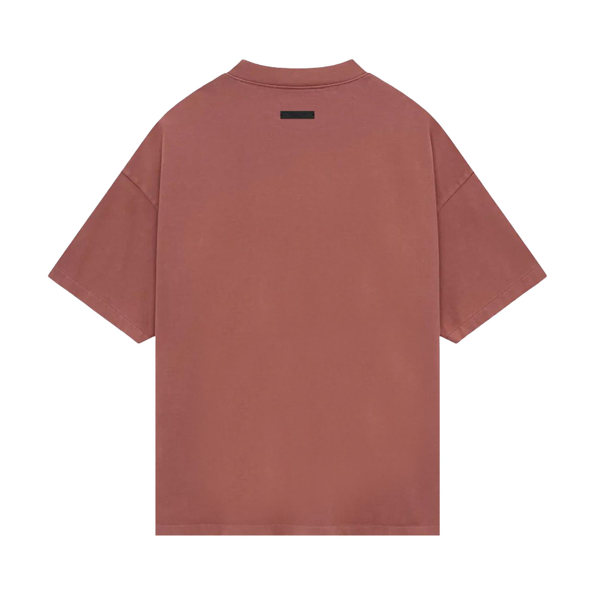 Fear of God Essentials Heavy Crewneck Tee 'Crimson' - 2