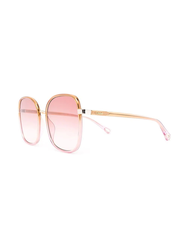 Chloé Franky oversized square-frame sunglasses outlook