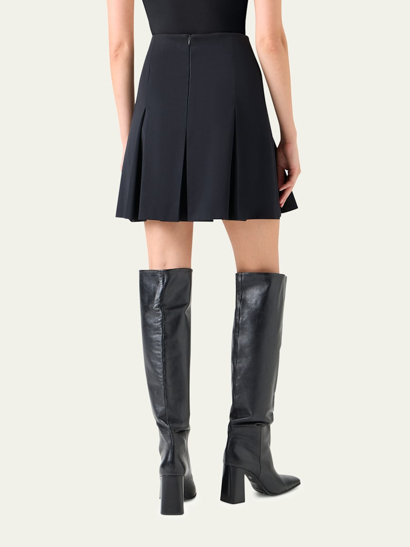 AKRIS Pleated Mini Quilt Skirt outlook