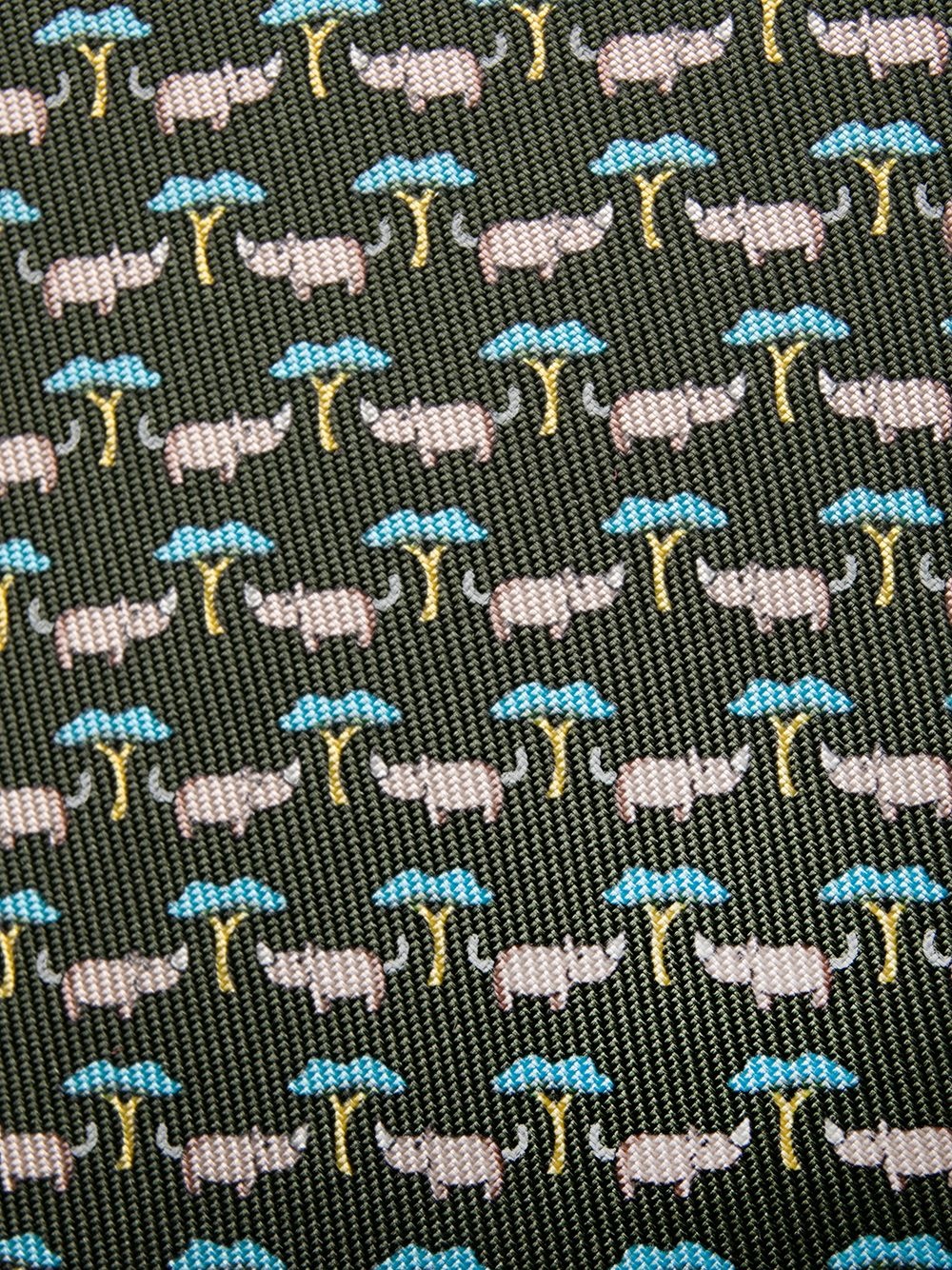 animal-print tie - 2