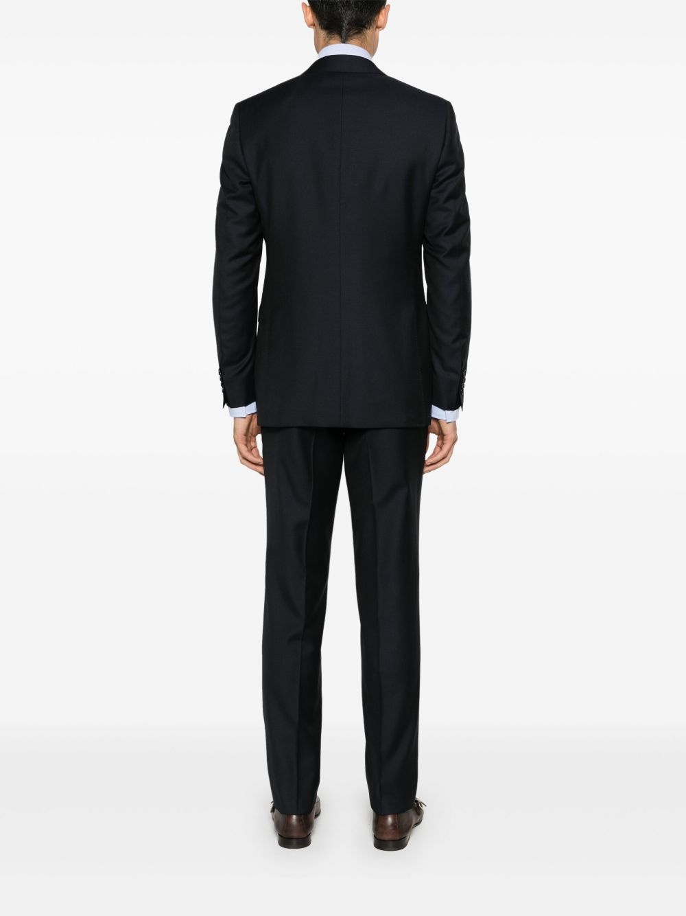 single-breasted wool suit - 4