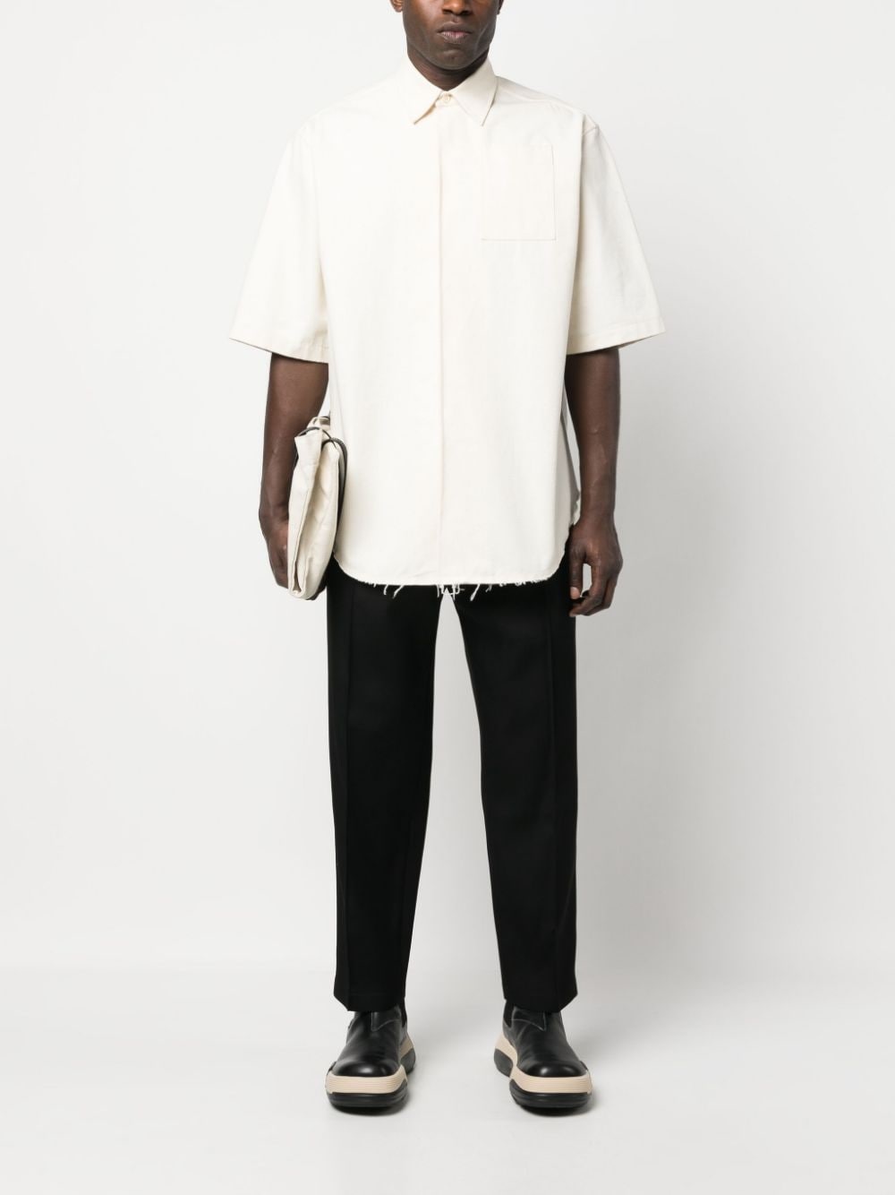 relaxed-fit tapered trousers - 2