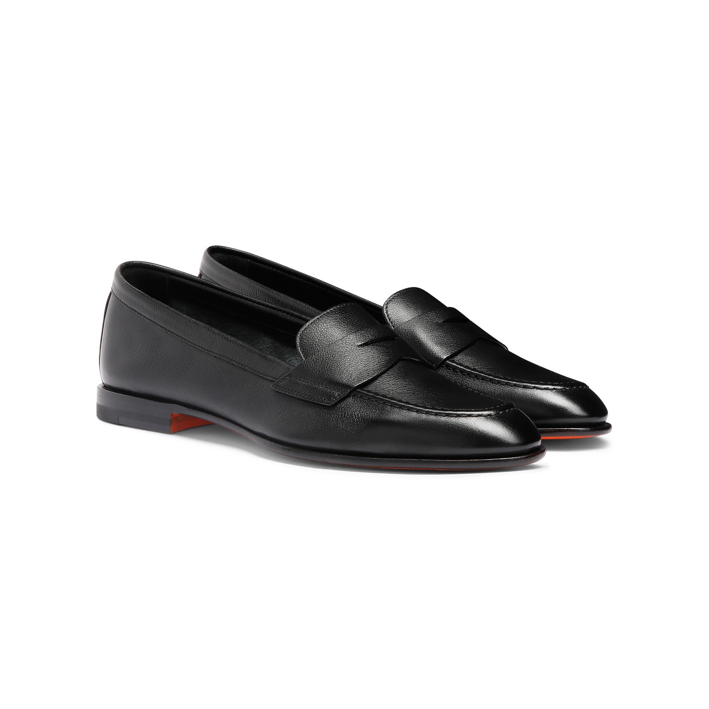 Women’s black leather penny loafer - 3