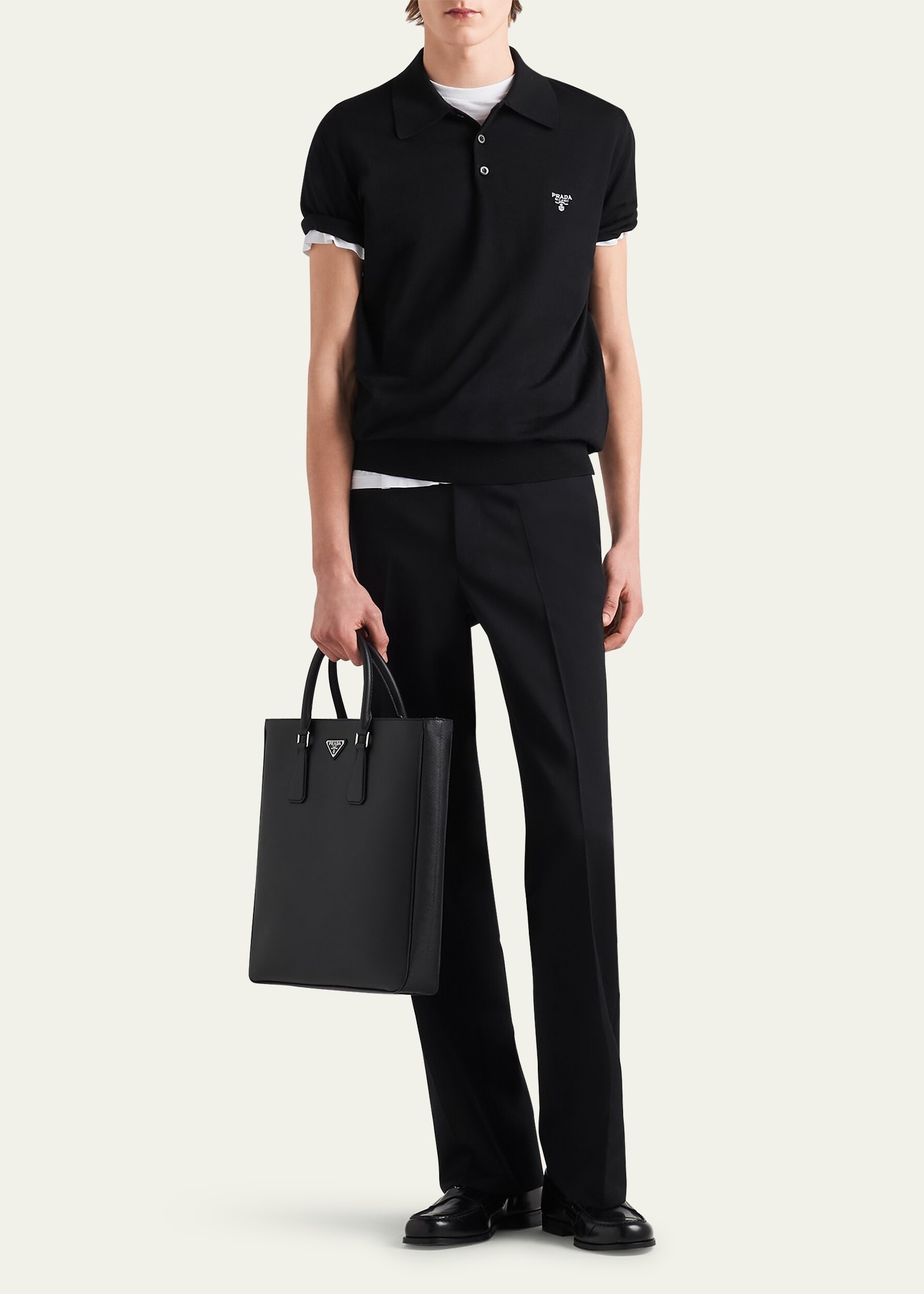 Men's Wool Logo Polo - 2