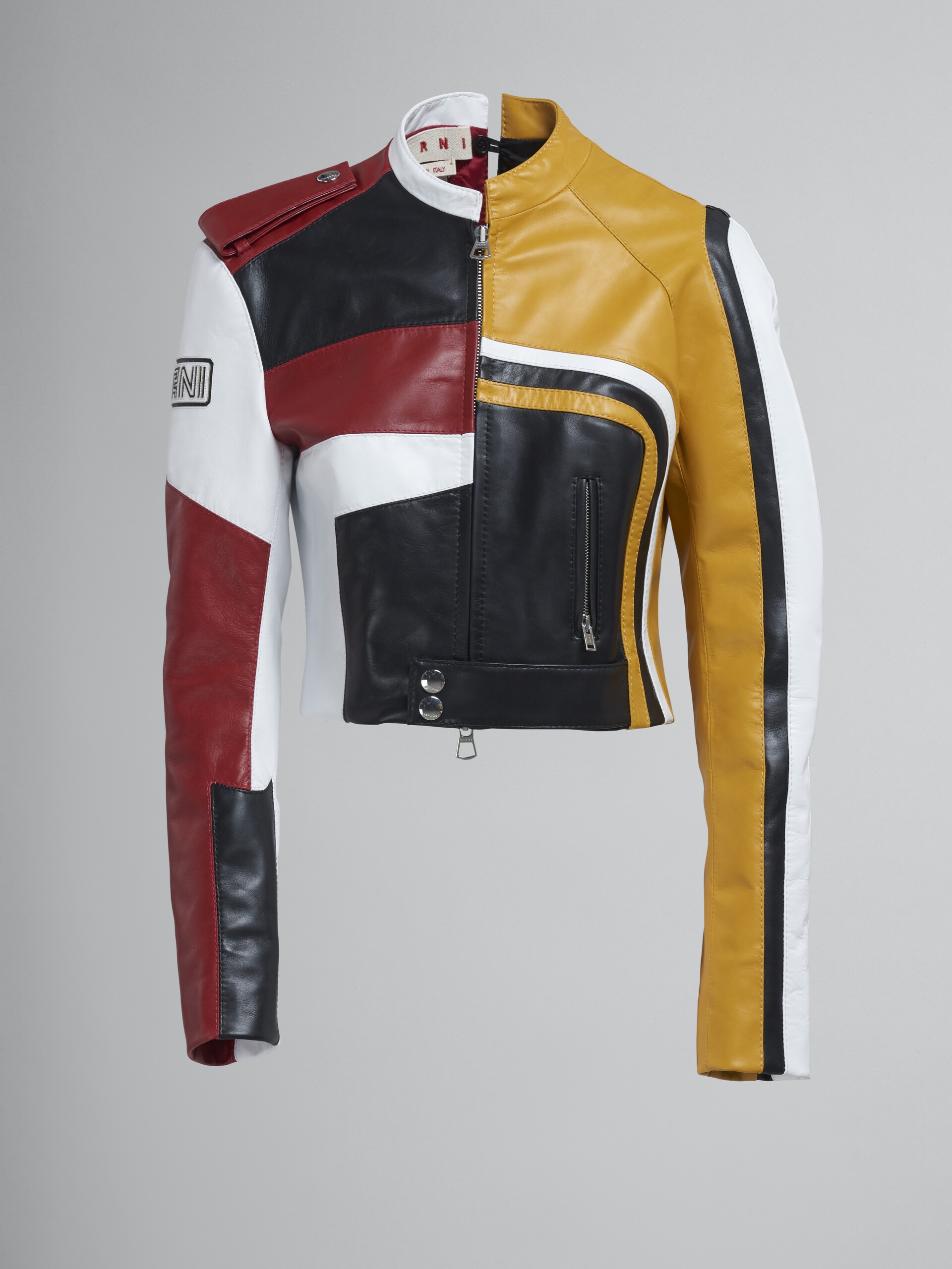 LEATHER BIKER JACKET - 1