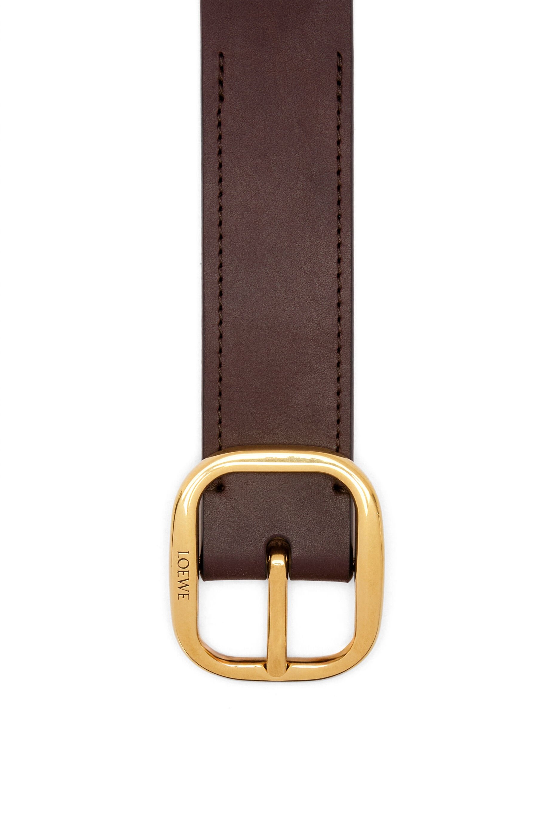 Rounded soft belt in classic calfskin - 3