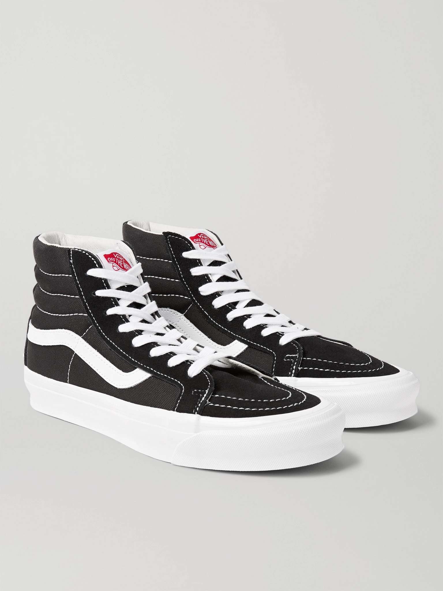 UA OG SK8-Hi LX Leather-Trimmed Canvas High-Top Sneakers - 4