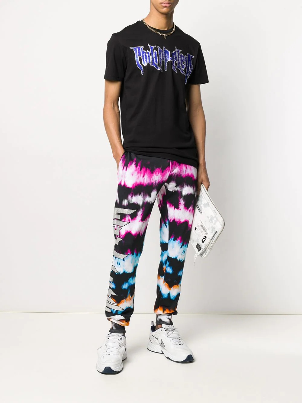 tie-dye print track pants - 2