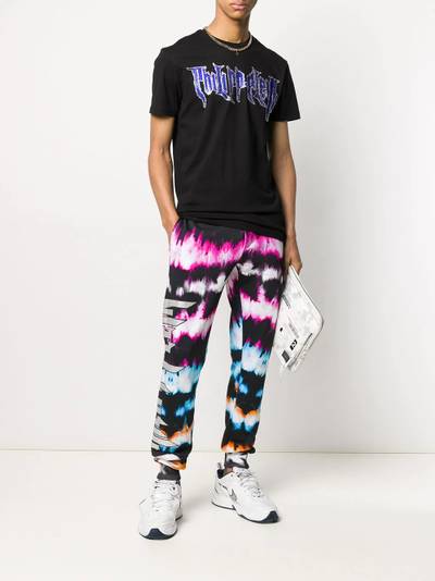 PHILIPP PLEIN tie-dye print track pants outlook