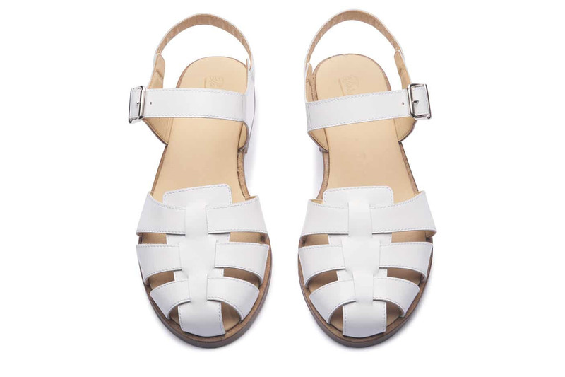 Bilbao White Silk - Rubber Sole 4