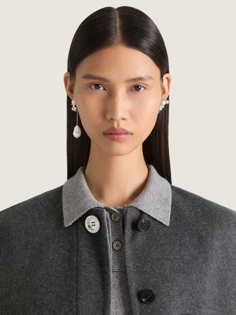 Givenchy CRYSTAL PEARL ASYMMETRIC EARRINGS IN METAL, CRYSTALS AND PEARLS outlook