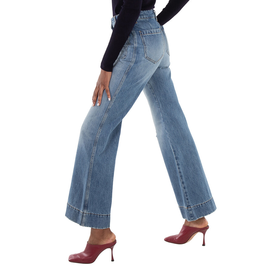 Victoria Beckham Alina Denim Bootcut Jeans - 4