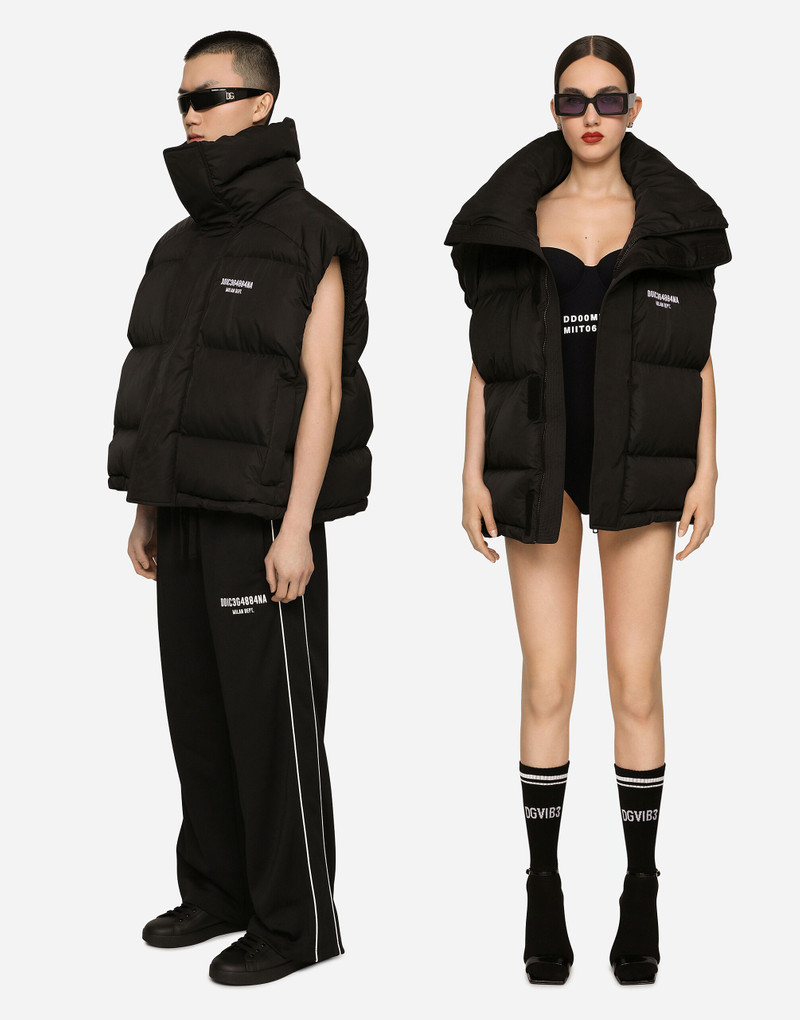 Dolce & Gabbana Sleeveless padded nylon down jacket with high neck DGVIB3 outlook