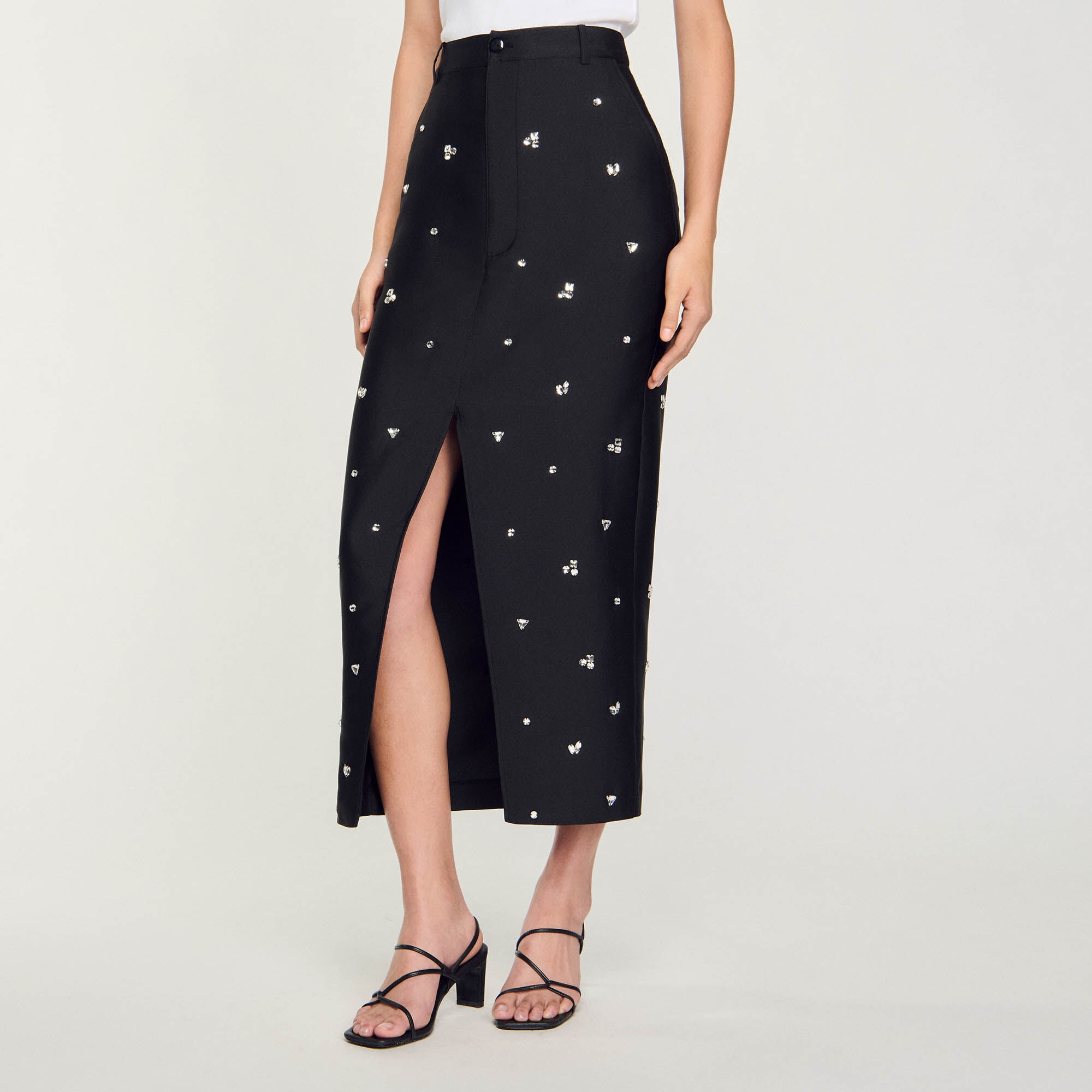RHINESTONE PENCIL SKIRT - 5