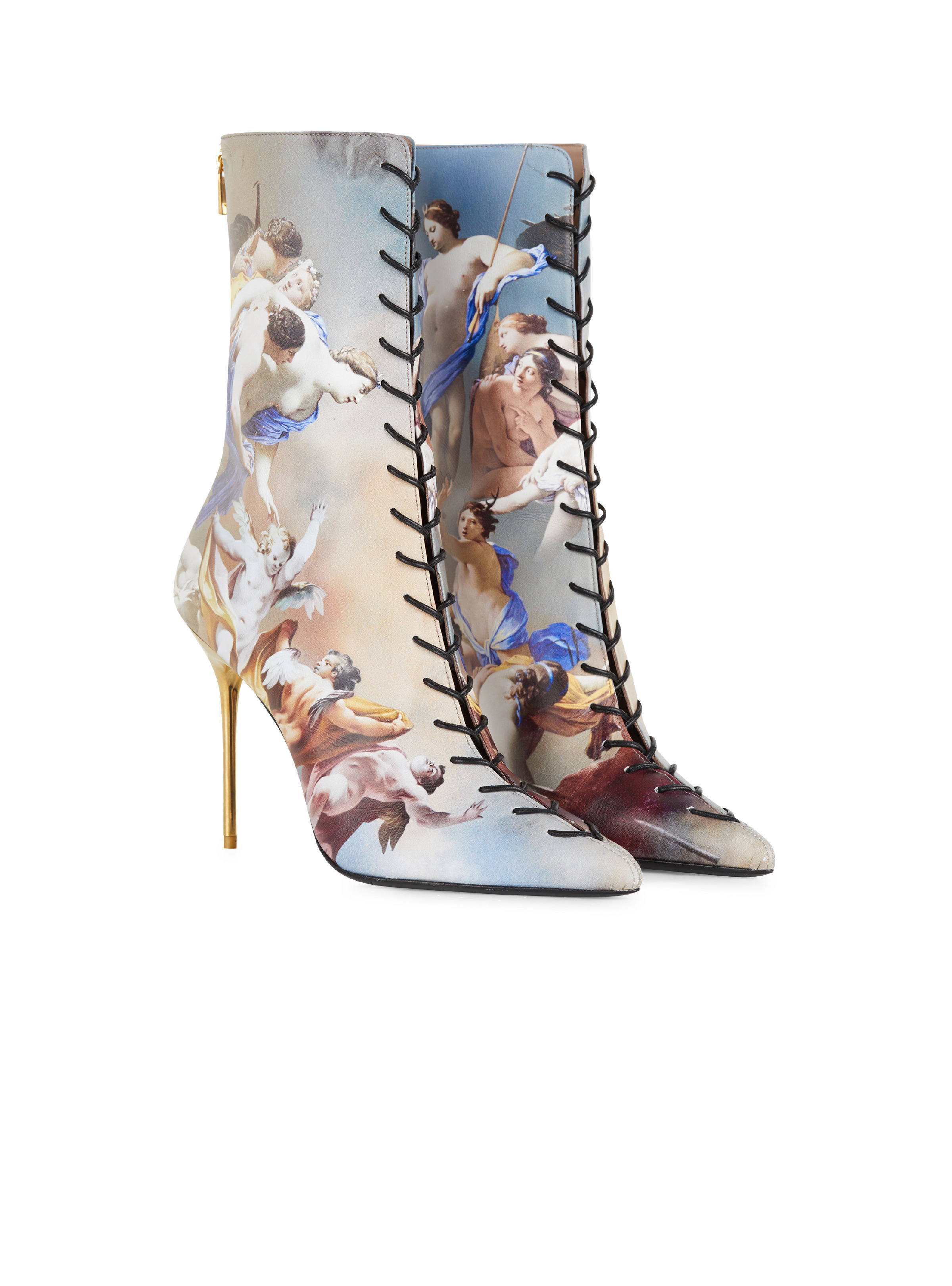 Uria ankle boots in Sky print leather - 2