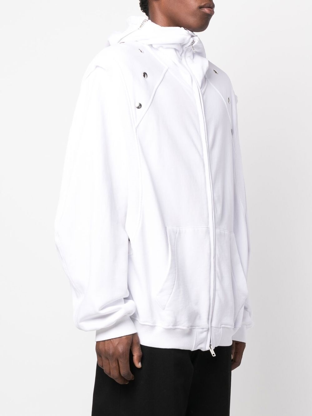 Star zip-fastening hoodie - 3