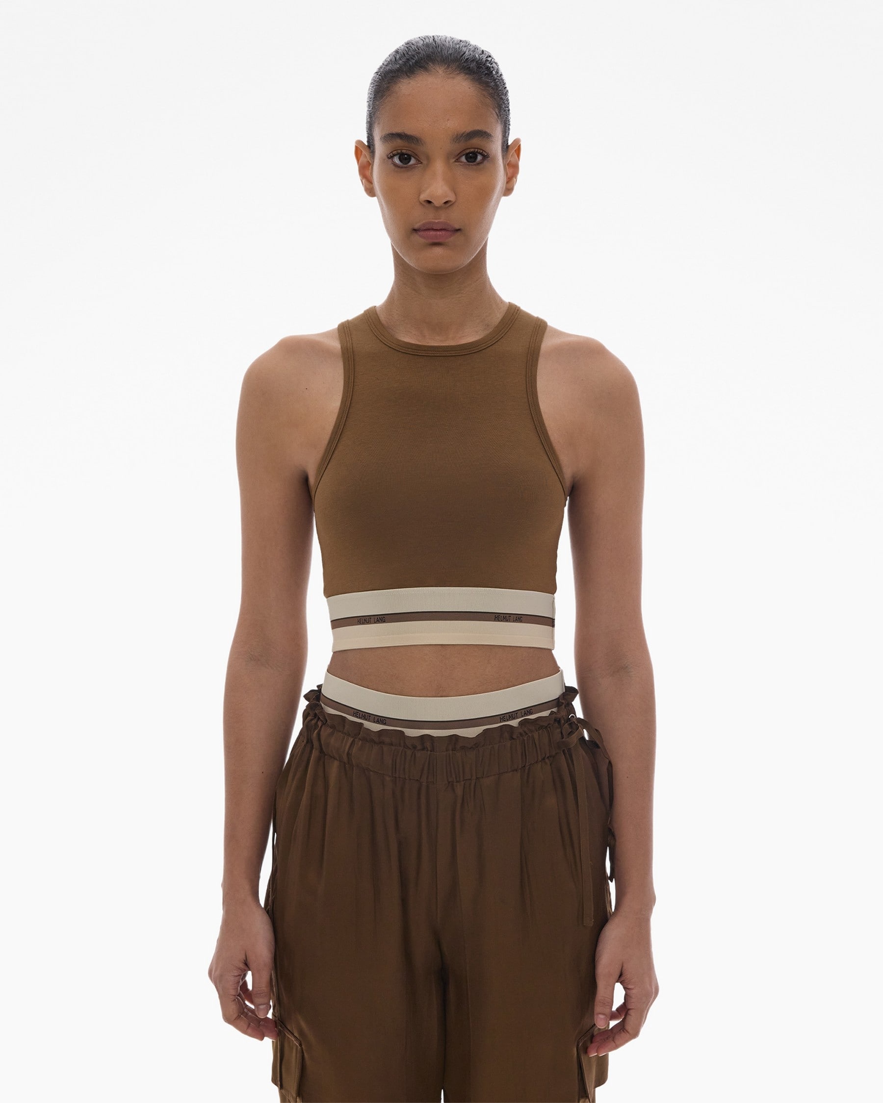 CROPPED LOGO TANK TOP - 3