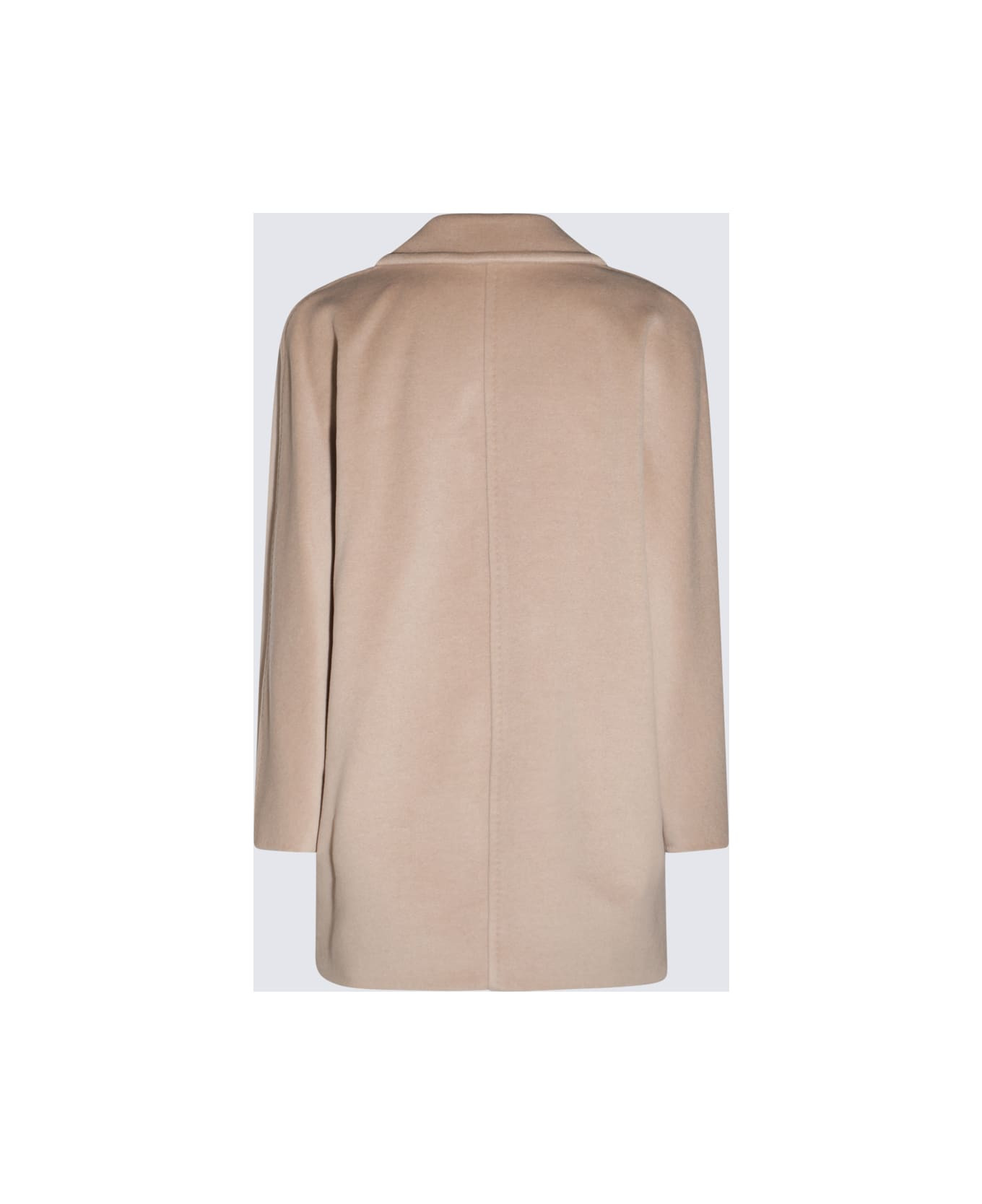 Beige Wool Rebus Coat - 2