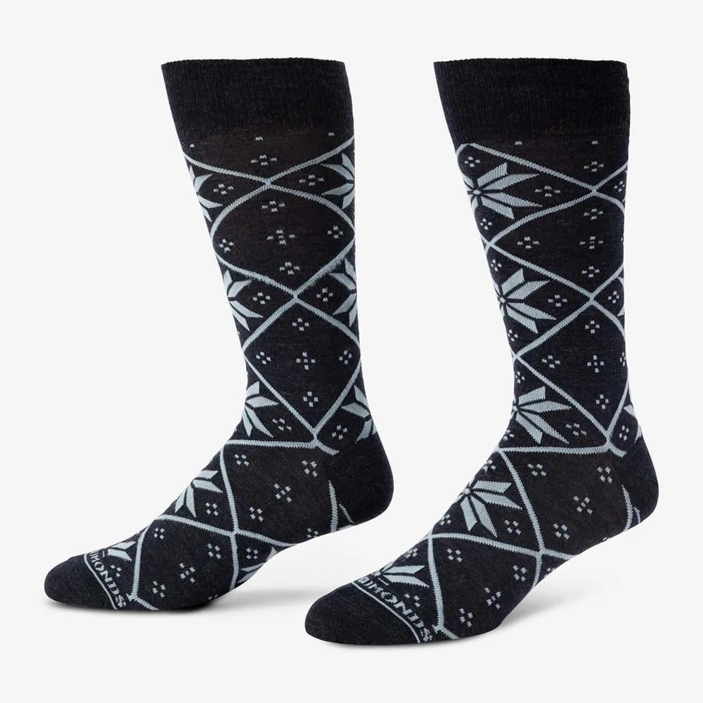 Pattern Dress Socks - 1