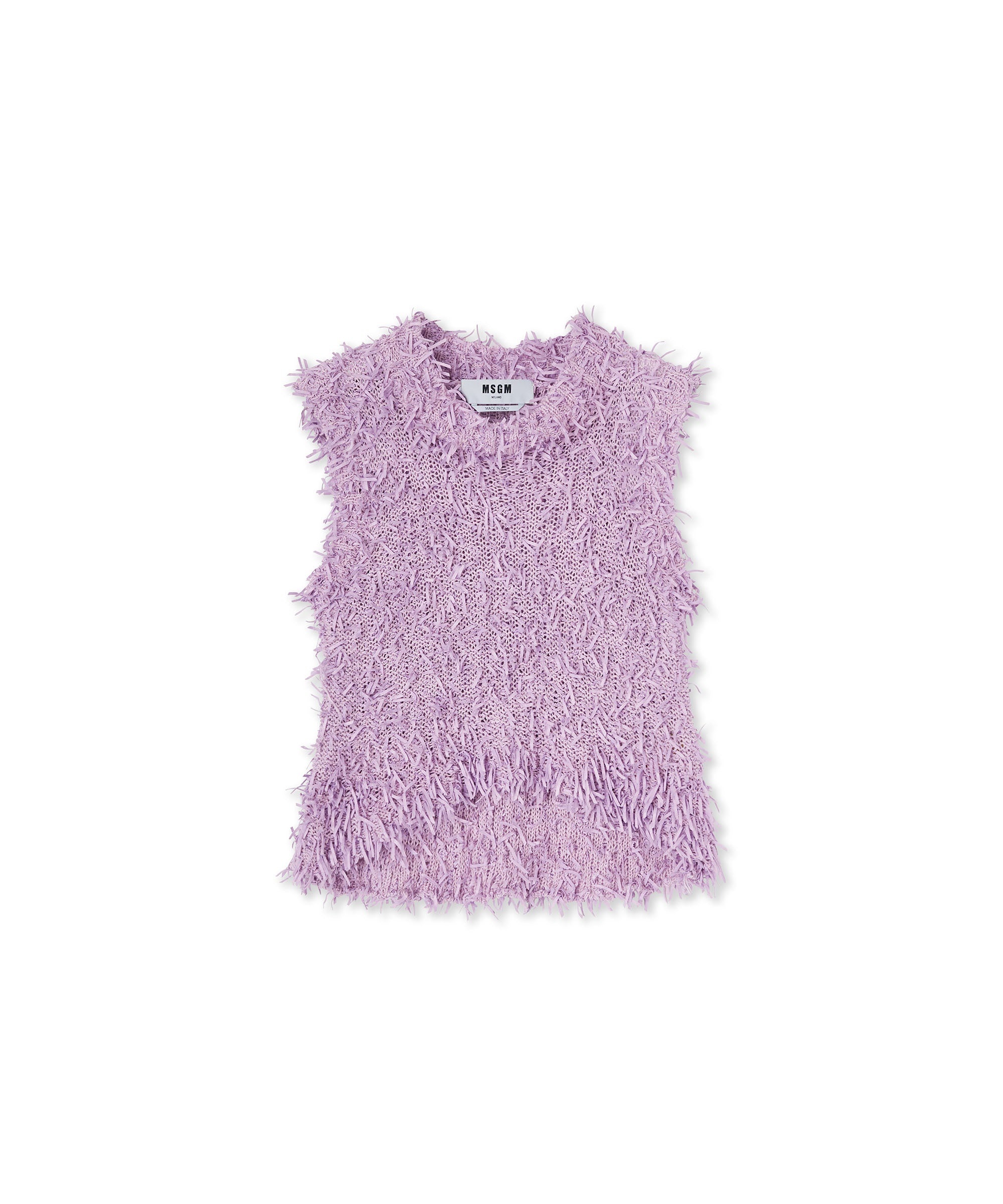 Cotton ribbon sleeveless top - 1