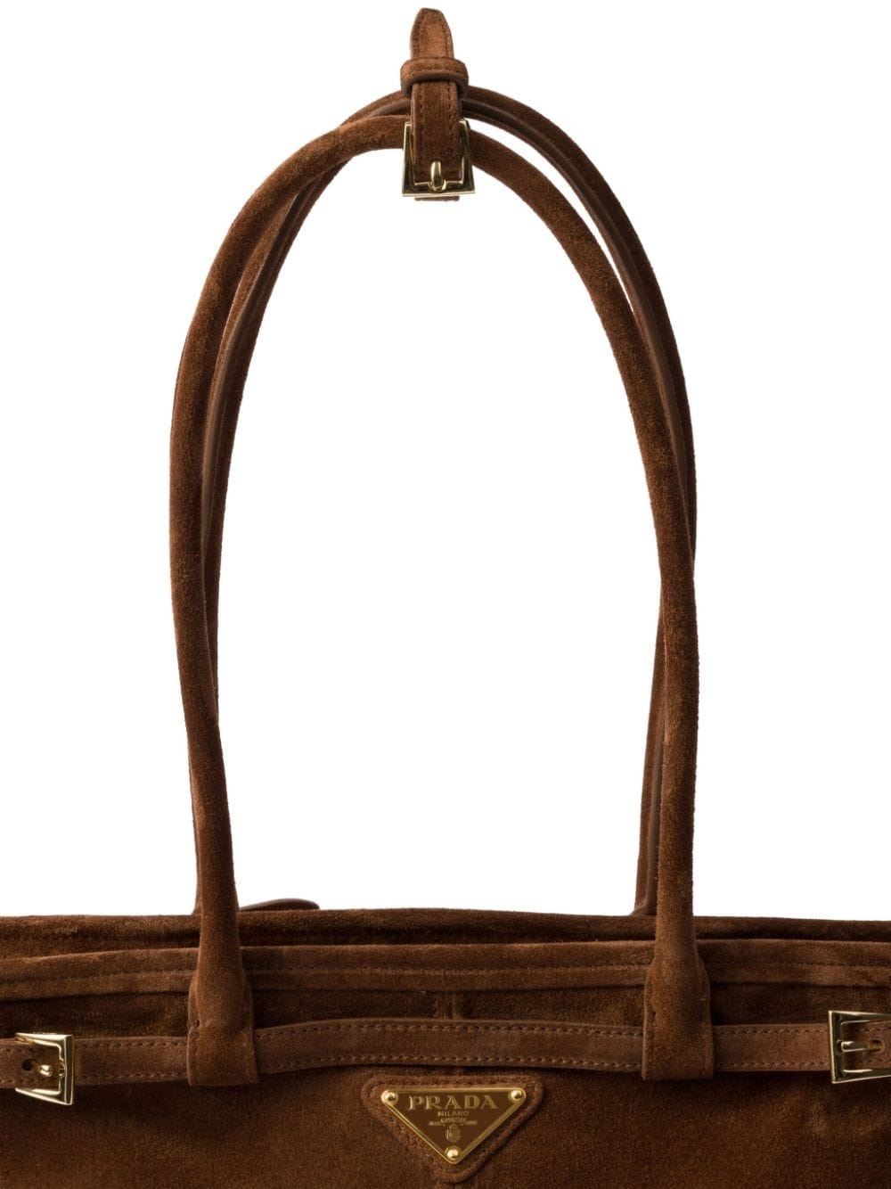 medium suede tote bag - 7