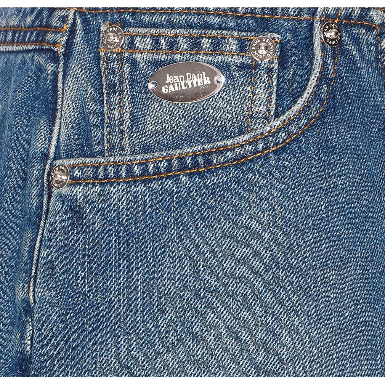 Jean Paul Gaultier Women Mini Denim Front Zipped Skirt - 3